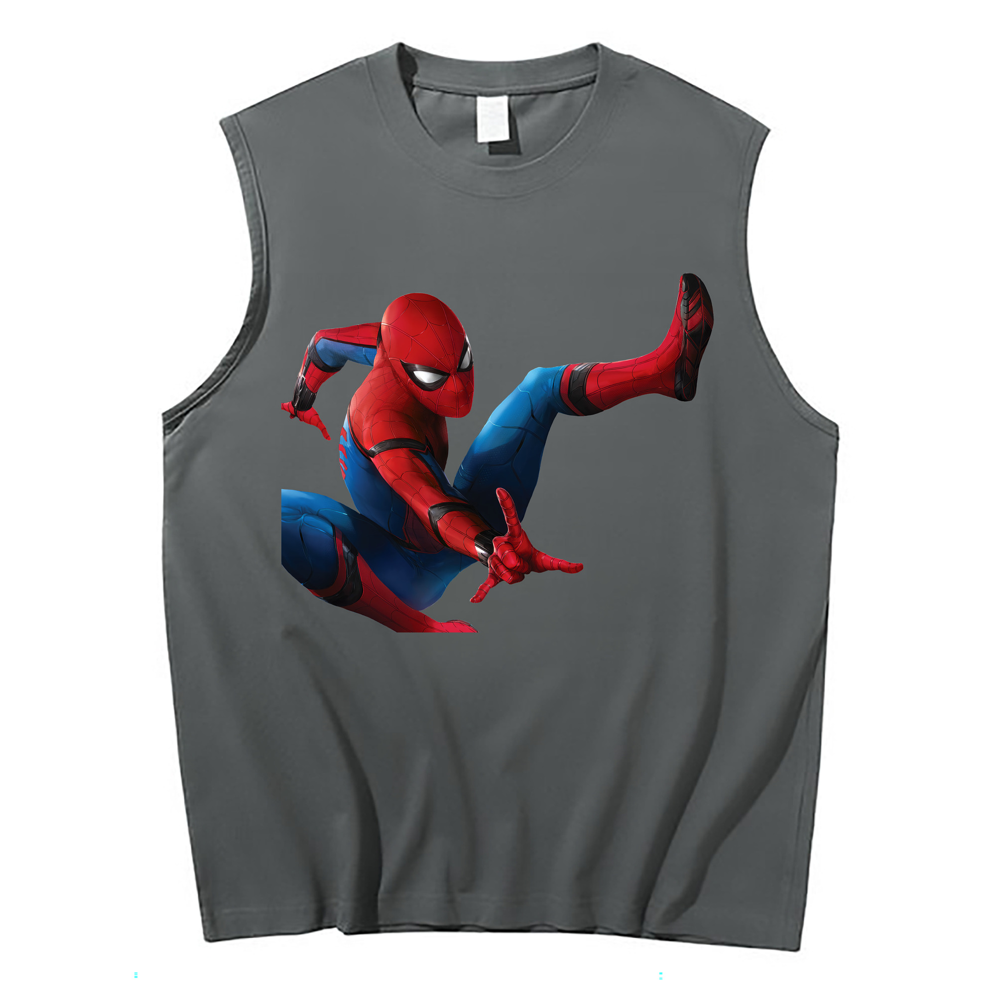 （画像用） Spider Man スパイダーマン コットン100％タンクトップ（フロントプリント）